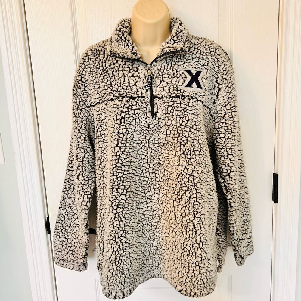 Xavier University Boxer Craft Cozy Sherpa Pullover!